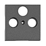 TV cover for HSBK, antenna box, 3-hole, anthracite