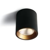 BLACK 7W WW 35deg 230V ROUND DIMMABLE