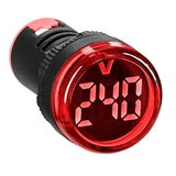 Voltmeter, 22.5 mm, 50-500 VAC, red, round