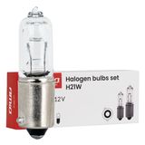 Halogen Bulbs Set H21W 12V 21W BAY9s 10pcs AMIO-04514