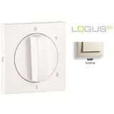 COVER PLATE F/4 POSIT ROTARY SWITCH IVORY