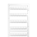 MultiFit, Terminal marker, 9 x 6 mm, Pitch in mm (P): 6.00 WAGO, Legrand, white