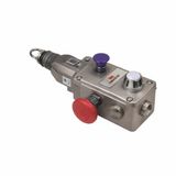 Safety rope pull E-stop switch, up to 100 m, 2 NC + 2 NO contacts, wiring 3 x M20 stainless AA042019F