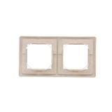 Two-way switch illuminated without pictogram, LED not replaceable Color: blue, (module), 10AX, quick connection, Inox, metallized