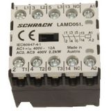 Micro Contactor 3NO+1NO, 2,2kW, 5A, 24VAC