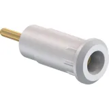 2 mm socket, round plug connection, mounting Ø 8.3 mm, CAT III, white, 65.9193-29