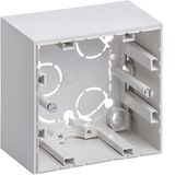 Housing, 1gang, high design, surface-mounted, S.1, polar white matt