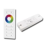 RF controller set - RGB, 1 zone, white + receiver