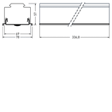 Continuous lines 765... E-Line Next Fix Lens White 3,90W 285lm 70 Emergency light Narrow (N) IK02 3 SDCM 7378100