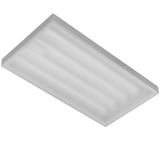 MODUS MEGA LED 650mm,wide beam, 4x LED , 840, opal PC cover, pendant, IK10, 2100mA non-dimmable
