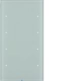 Touch sensor, 4-gang comf, intg bus coupling unit, KNX - R.3, glass p.