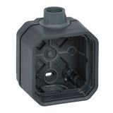 PLEXO 1 GANG BOX WITH CABLE GLAND ISO20 - ANTHRACITE