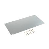 TBF (polyester empty enclosure), Mounting plate, Mounting plate, Height: 505 mm, Width: 249 mm, Depth: 2 mm, Material: Sheet steel, galvanized, galvanized, silver