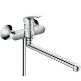 Logis bath mixer with long spout