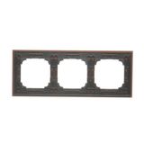 Double socket with earthing and shutters, module, 16A, quick connection, graphite mat