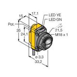 Photoelectric Sensor Convergent Mode Sensor   QS18VP6CV45 W/30