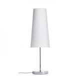 NYC/CONNY 15/30 table Monaco dove gray/silver PVC/nickel 230V LED E27 11W