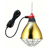 Heat Lamp Fixture, Aluminum Reflector Shade with Metal Cage, Max 250W , 220V-240V, IPX4, 210 x 290mm