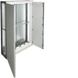 Modular stand-alone distrib. IP41 1600x2000x400 120° RAL7035 rear wall