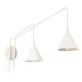 Wall lamp NOX 2 beige with a switch