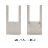 End cap without hole for SH, silver color, 1 pc