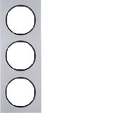 Frame 3gang, R.3, al./black