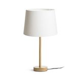 MAUI/AMBITUS 30 table Polycotton white/wood 230V LED E27 15W