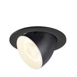 NUMINOS© GIMBLE L, recessed CL 4000K, 20ø IP20 round bl/wh