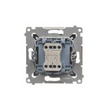 Key with the "vertical" pictogram for switches and electronic controllers, anthracite