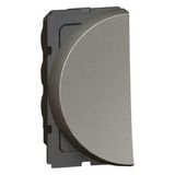 Arteor™ - 2-way switch - 10 AX 250 V~ - round - 1 left module - Magnesium
