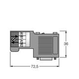 Field-Wireable Connector Sub-D Connector   6ES7972-0BA52-0XA0-IP20FC