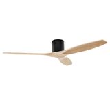 Fan Stem Evo ø1220mm Tube Black with Light Wood Blades Light wood LED