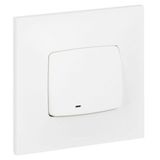 Illuminated push button (indicator light supplied) Neptune - 6A - White