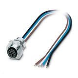 SACC-E-M12FSL-4CON-M16XL/0,5-US - Device connector front mounting