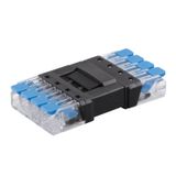 Connector with lever, plug + socket, IP20, 4-pole, 0.5-4mm2