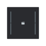 LFS/A.1.70.1-45M Cover plate with legend with Symbol "scene" black matt - Trevion®