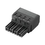 PCB plug-in connector, female plug, 7.62 mm, Number of poles: 6, 180°, PUSH IN without actuator, Tension-clamp connection, Clamping range, max. : 10 mm², Box