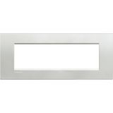 Cover Plate Livinglight 7-module silver