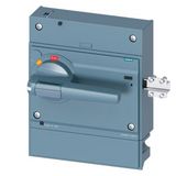 front mounted rotary operator standard with door interlock IEC IP30/40 accessory for: 3VA55; 3VA65/66 SENTRON
