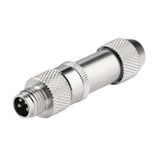 Field attachable connector, M8