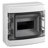 Distribution Board 1-row, 8MW, IP65, transparent door