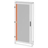 GLASS DOOR - WALL DIVIDUAL PLATE - QDX 630 L - FOR STRUCTURE 600x1000mm