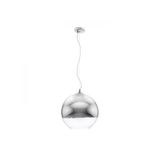 BEAU MONDE 35 pendant chrome-tinted glass/clear glass 230V LED E27 15W