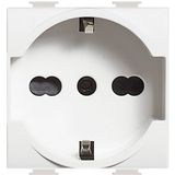 Socket 2P+T 16 A 250 Vac - centre distance 19 mm and 26