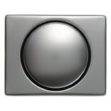 Center with knob for rotary dimmer/potmeter, berker Arsys, stainless steel