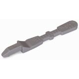 Strain relief plate gray