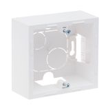 SURFACE MOUNTING BOX 1-GANG WHITE