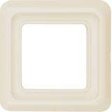 Frame 1gang, sealing, splash-proteced flush-mtd IP44, white glossy