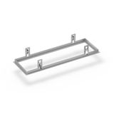 Recessed frame L 650 B 214 H 2 HEL 94 colour: silver