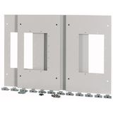 XMIX16W0803C Plug-in plate for 3xIZMX16, W=800mm, grey